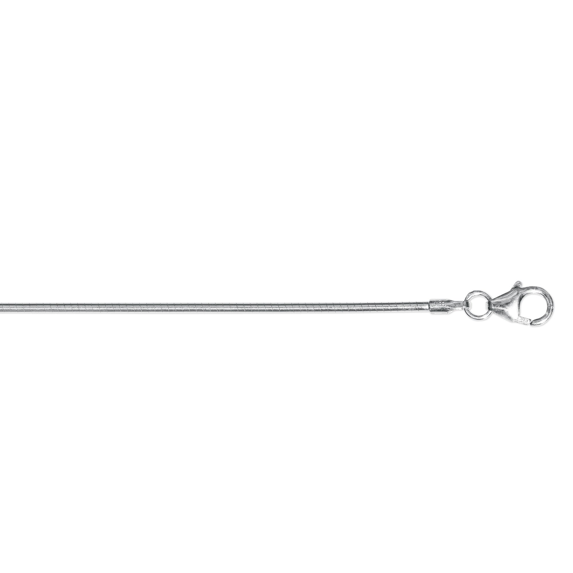 Halskette Tonda rund Reif aus 925er Silber Ø 1,2 mm von ONE ELEMENT – Bild 1