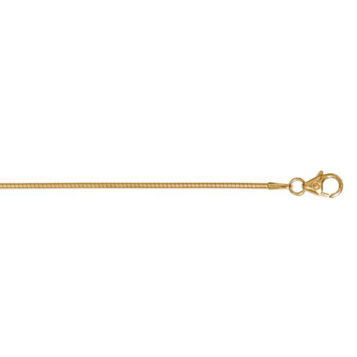 Halskette Tonda rund Reif aus 333er Gelbgold Ø 1,2 mm von ONE ELEMENT – Bild 1