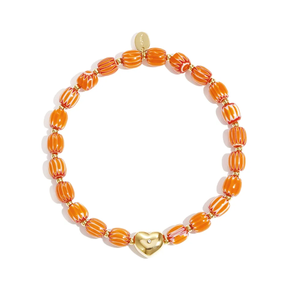 LIVAYA Armband Perlenarmband mit Herz – Bild 5
