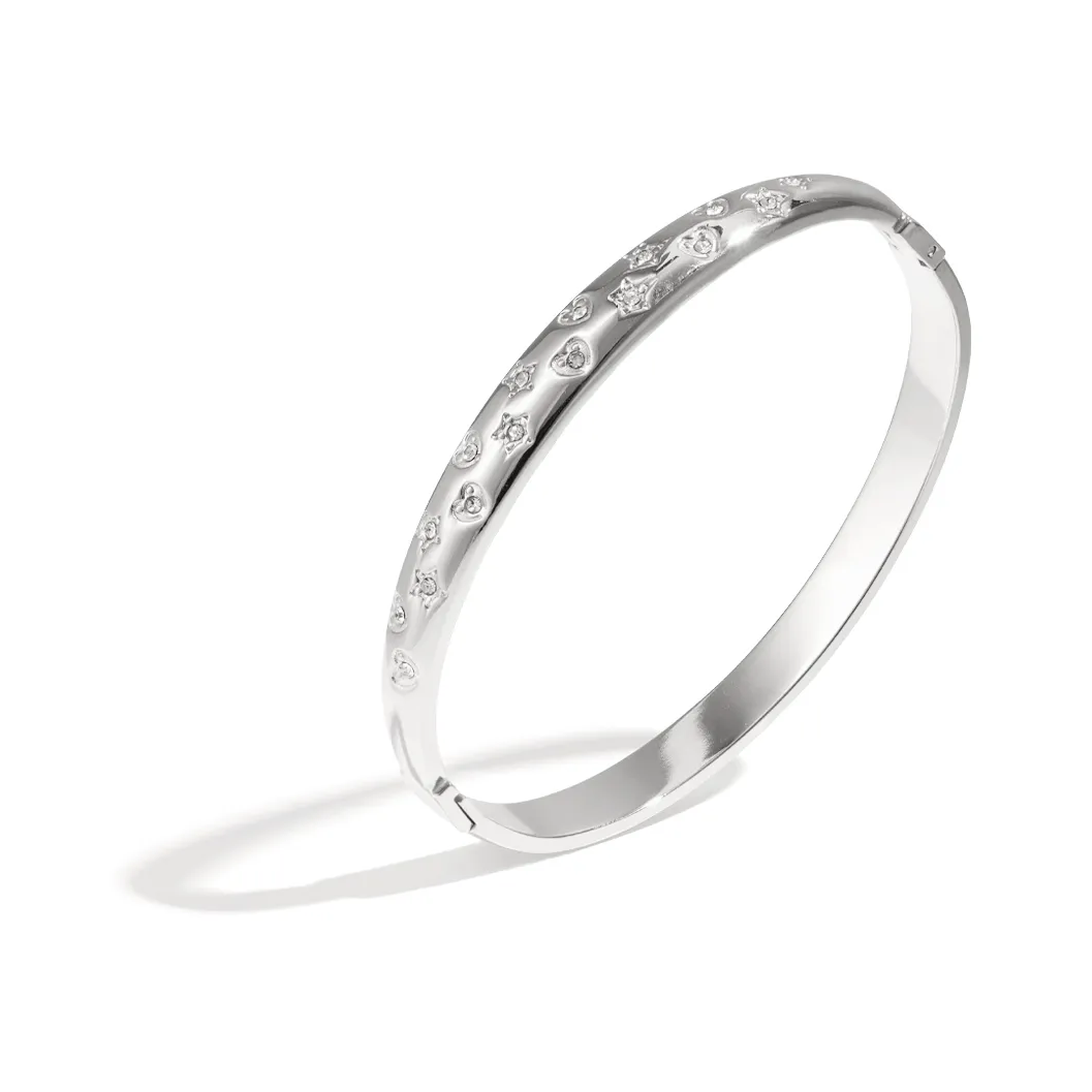 LIVAYA Armband Armreif mit Herz- und Sternmotiven – Bild 1