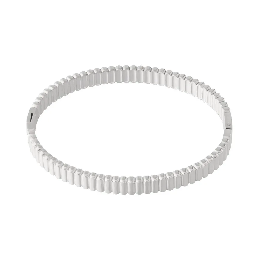 LIVAYA Armband Armreif mit gerippter Oberfläche – Bild 1
