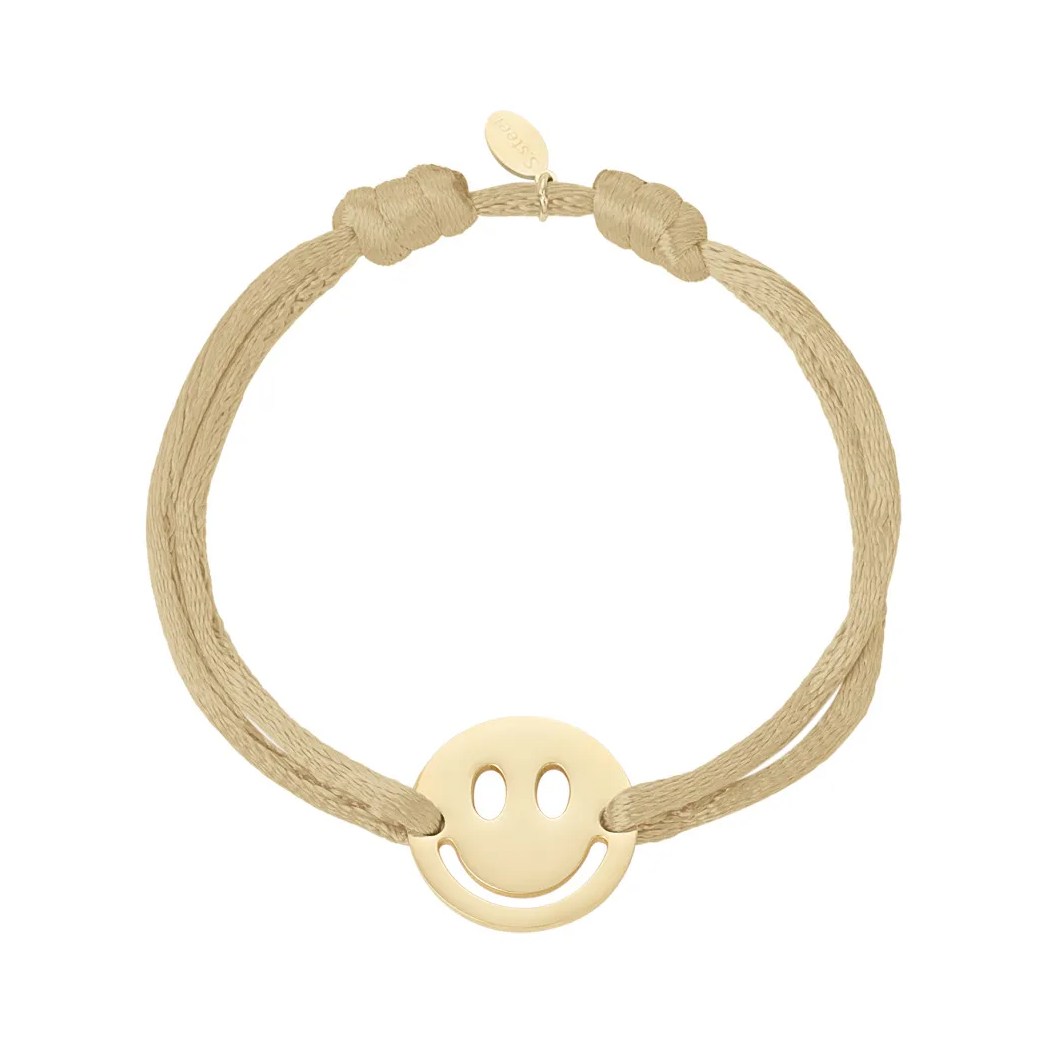 LIVAYA Armband Freundschaftsarmband mit Smiley-Anhänger 16 cm – Bild 2