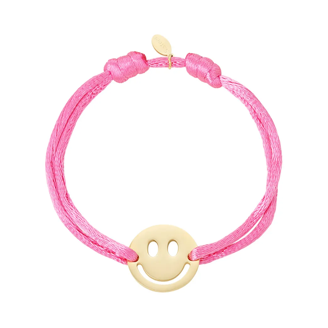 LIVAYA Armband Freundschaftsarmband mit Smiley-Anhänger 16 cm – Bild 5