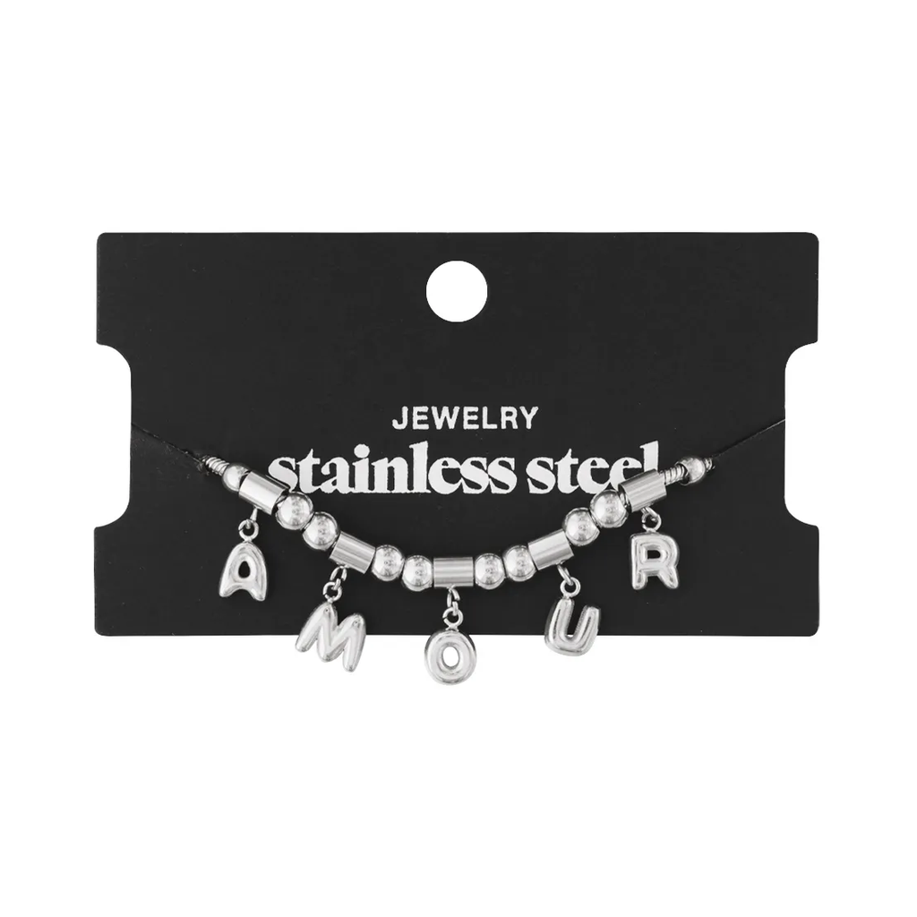 LIVAYA Armband Charmarmband Charmarmband mit Buchstabenanhängern, 16 cm – Bild 3