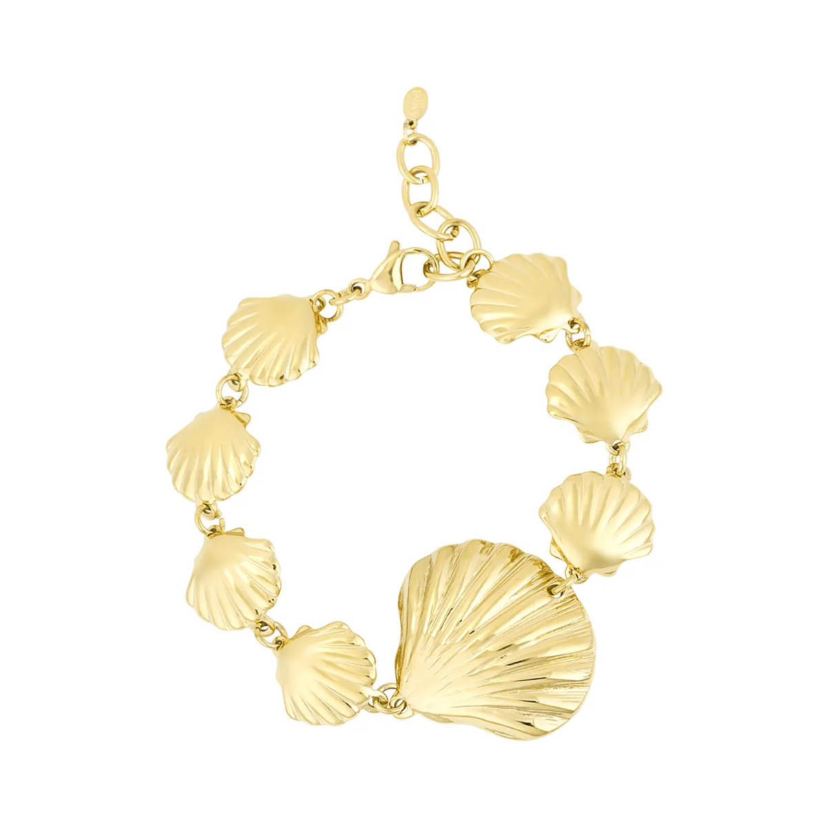 LIVAYA Armband Charmarmband mit Muschelanhängern 18 cm – Bild 2