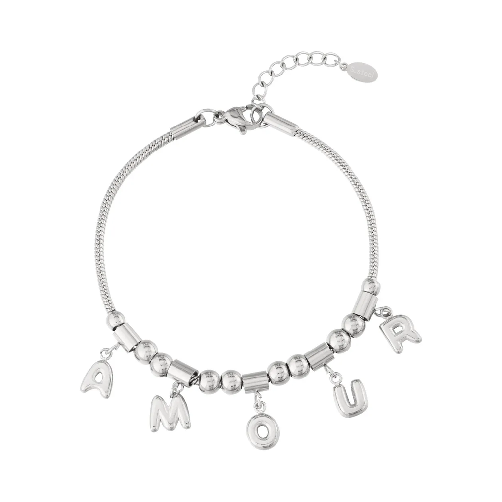 LIVAYA Armband Charmarmband Charmarmband mit Buchstabenanhängern, 16 cm – Bild 1
