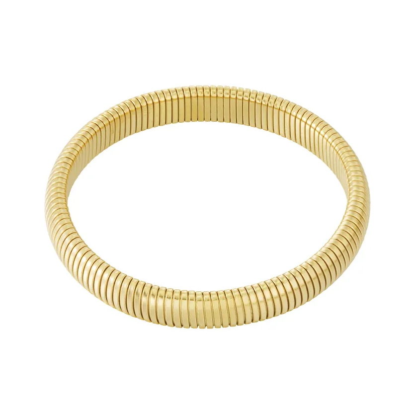 LIVAYA Armband Armreif mit gerillter Oberfläche – Bild 3