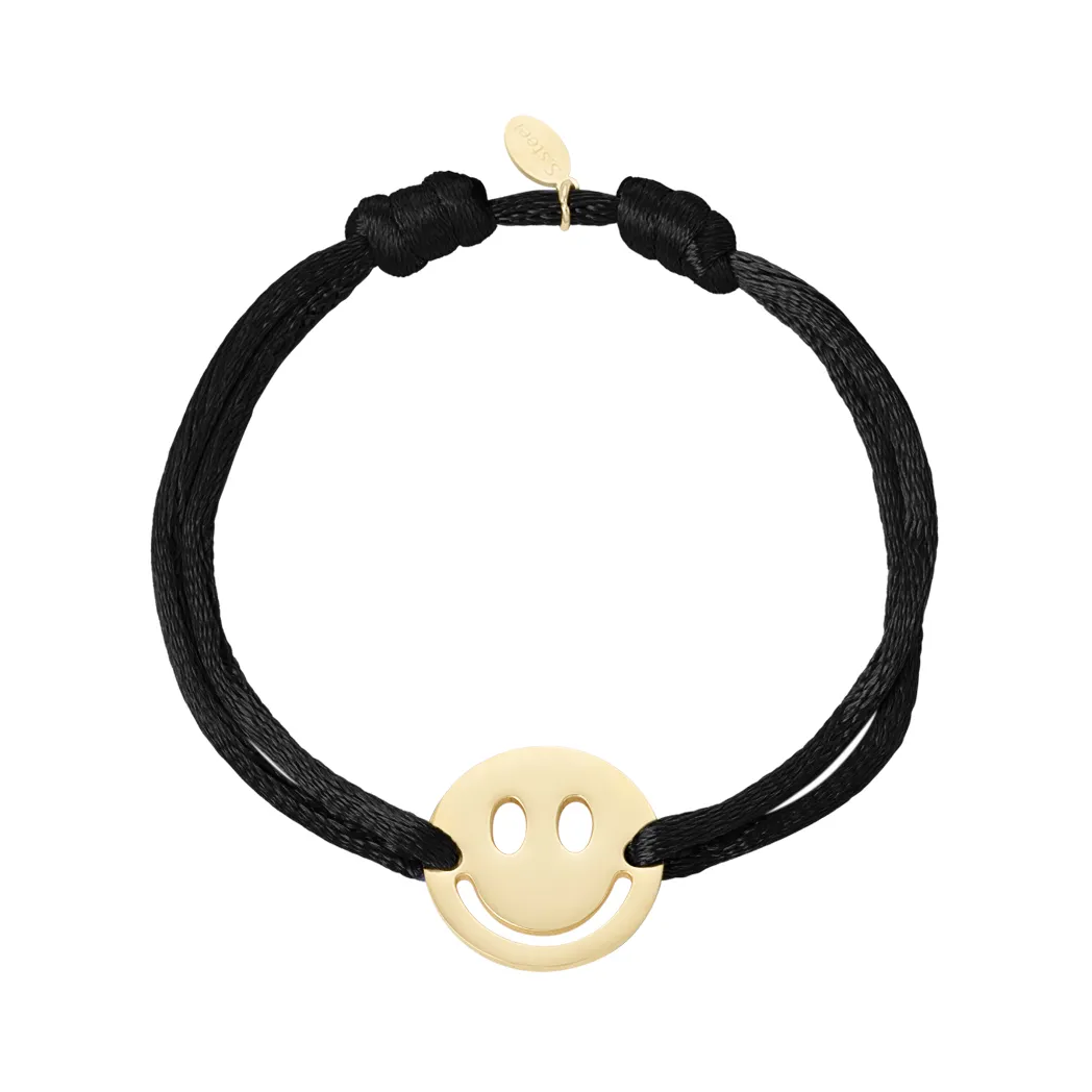 LIVAYA Armband Freundschaftsarmband mit Smiley-Anhänger 16 cm – Bild 1