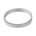 LIVAYA Armband Armreif mit diagonaler Zierstruktur – Bild 1