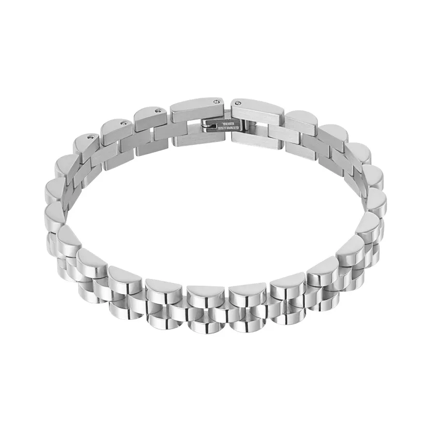 LIVAYA Armband Gliederarmband aus Edelstahl, 18 cm – Bild 1