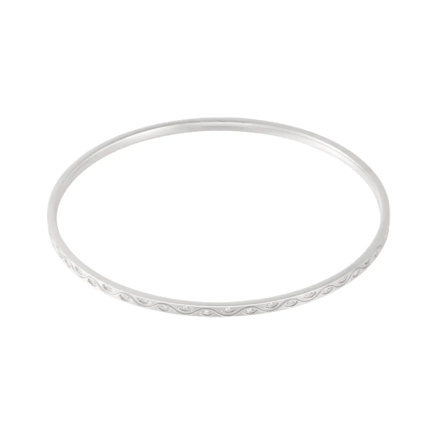 LIVAYA Armband Armreif aus Edelstahl mit Strasssteinen – Bild 1