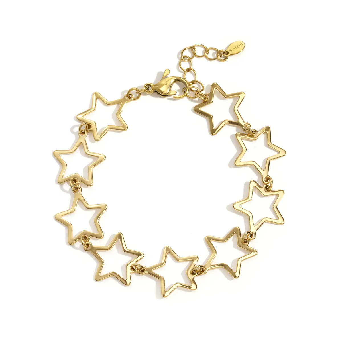 LIVAYA Armband Gliederarmband mit Sternen, 16 cm + 3 cm – Bild 2