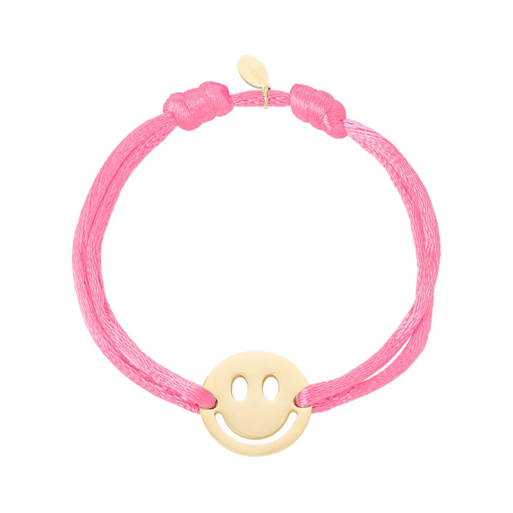 LIVAYA Armband Freundschaftsarmband mit Smiley-Anhänger 16 cm – Bild 4