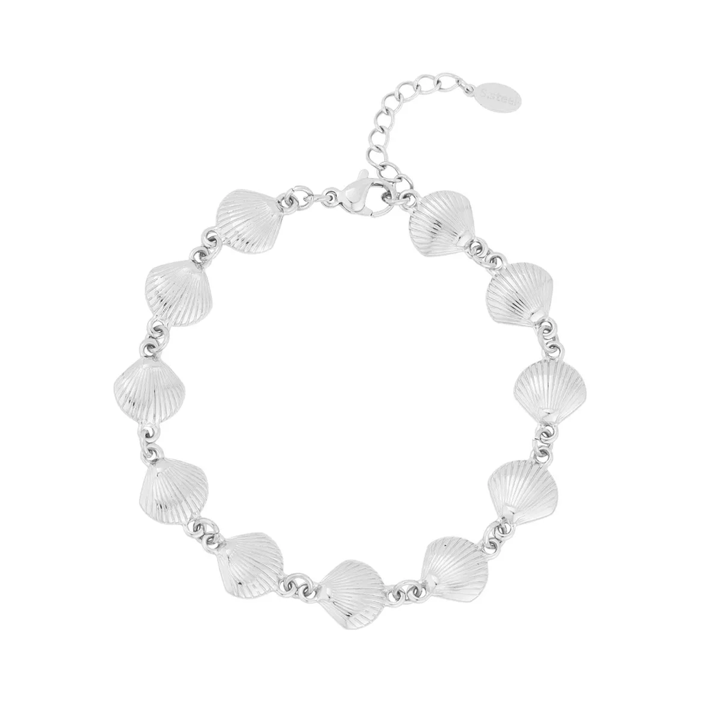 LIVAYA Armband Gliederarmband mit Muschelgliedern 16,5 cm – Bild 1