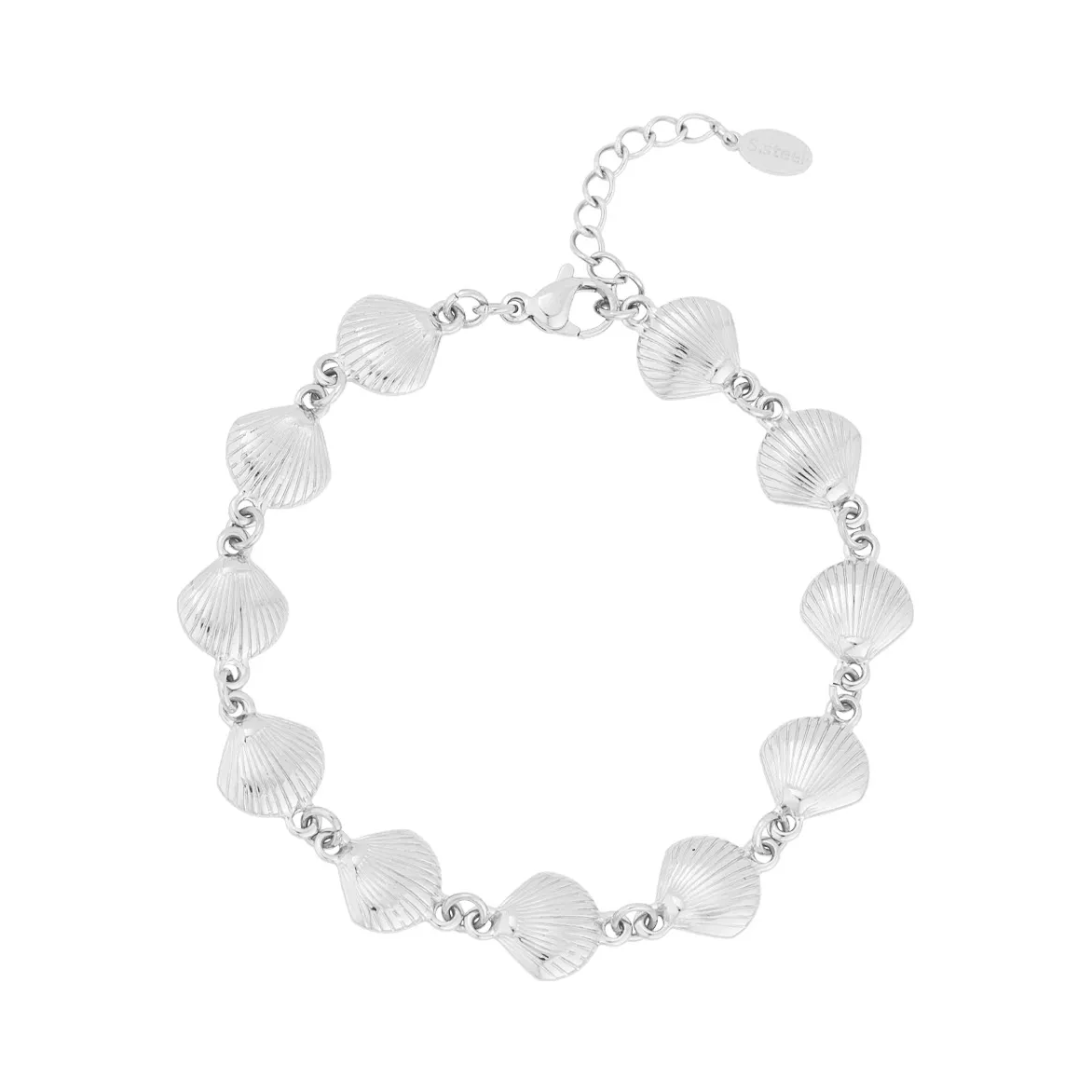 LIVAYA Armband Gliederarmband mit Muschelgliedern 16,5 cm – Bild 1