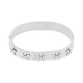 LIVAYA Armband Armreif mit Blumenmotiv aus Edelstahl – Bild 1
