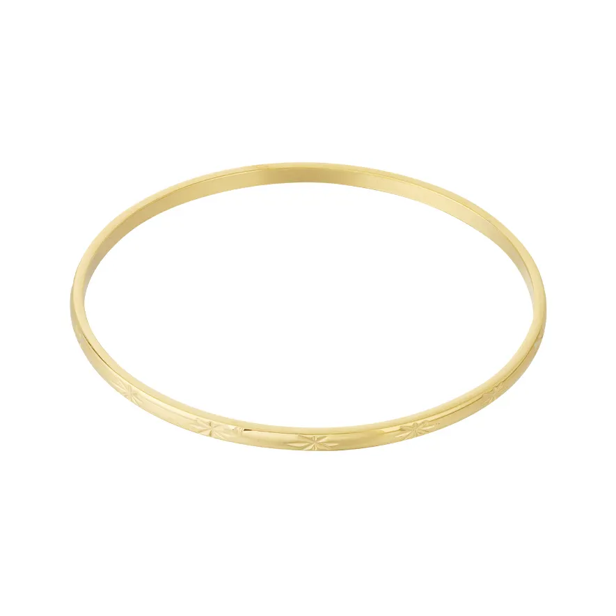 LIVAYA Armband Armreif schmaler Armreif aus Edelstahl mit Sternmotiven – Bild 2