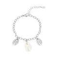 LIVAYA Armband Charmarmband mit Muschelanhängern, 17,5 cm – Bild 1