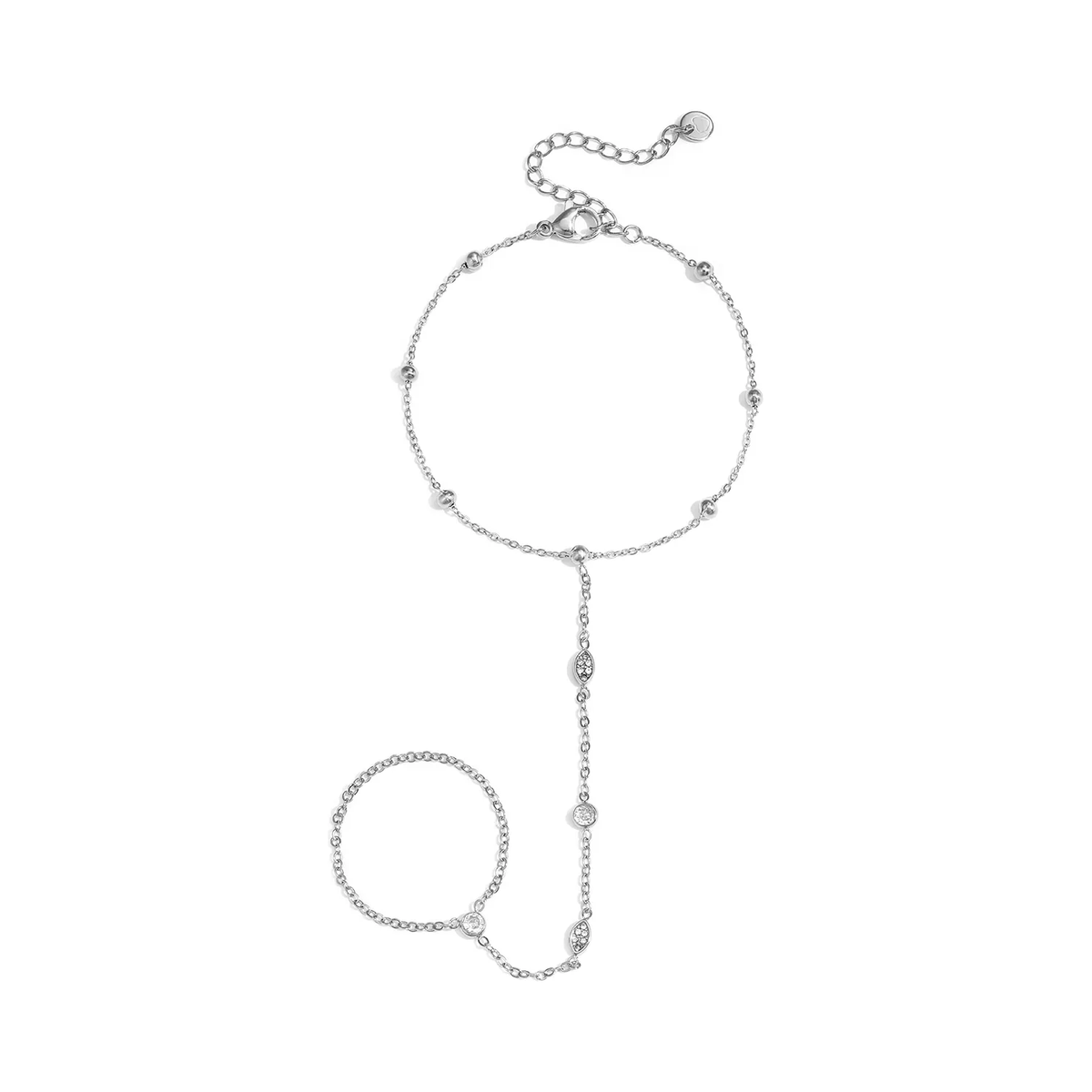 LIVAYA Armband Armkette mit Strasssteinen 16 cm + 5 cm – Bild 1