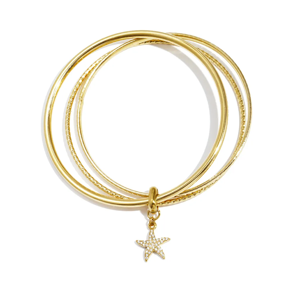 LIVAYA Armband Armreif mit Anhänger aus Edelstahl – Bild 2