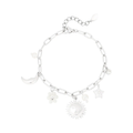 LIVAYA Armband Charmarmband mit Sonne, Mond und Stern 16,5 cm – Bild 1