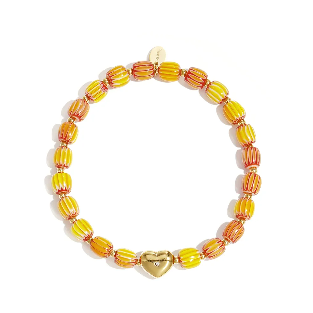 LIVAYA Armband Perlenarmband mit Herz – Bild 4