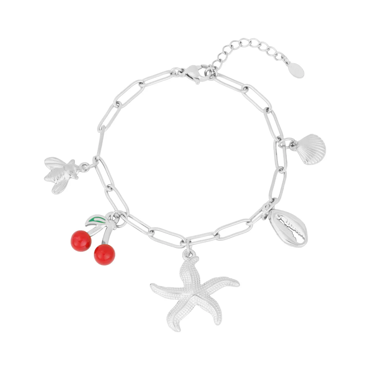 LIVAYA Armband Charmarmband mit maritimen Anhängern 17,5 cm – Bild 1