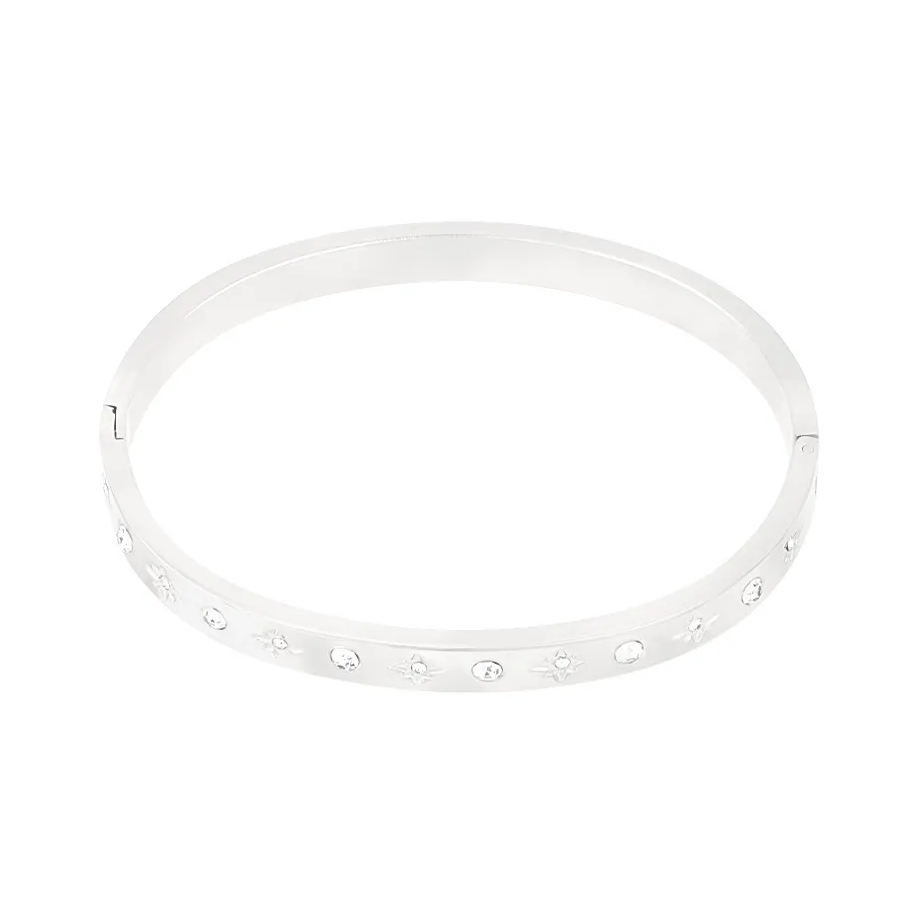 LIVAYA Armband Armreif aus Edelstahl mit Stern- und Kreisdetails – Bild 1