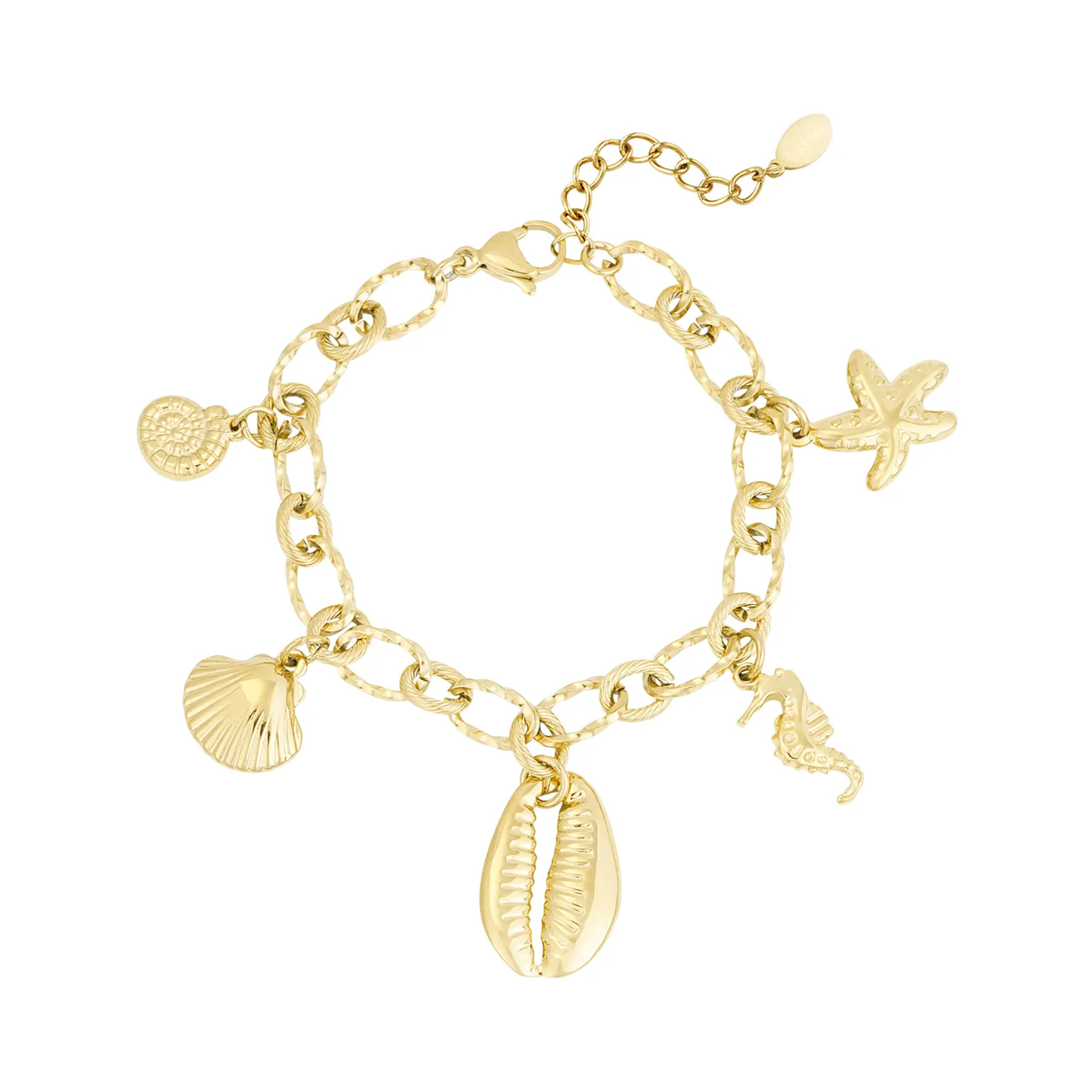 LIVAYA Armband Charmarmband mit Meeresanhängern 17,5 cm – Bild 2