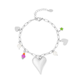 LIVAYA Armband Charmarmband mit Herzanhängern 16 cm – Bild 1