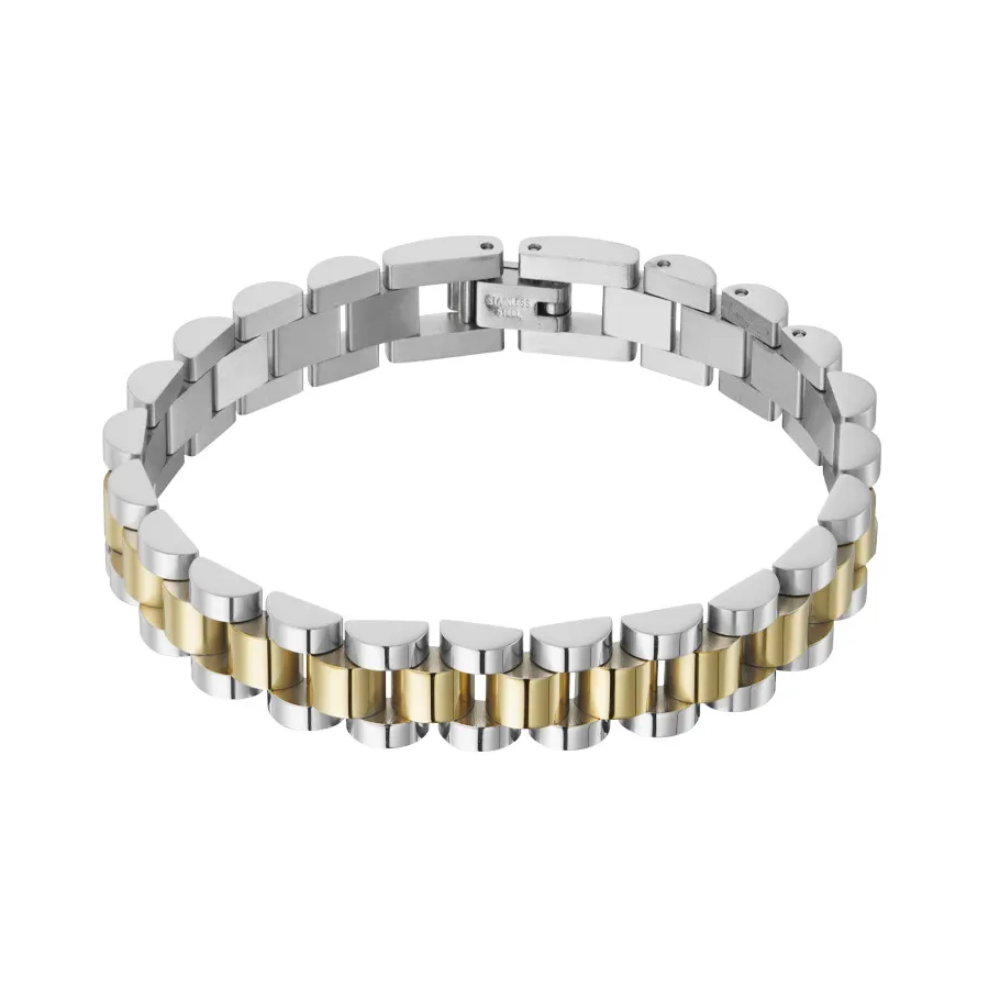 LIVAYA Armband Gliederarmband aus Edelstahl 18 cm – Bild 3