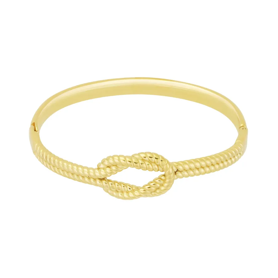 LIVAYA Armband Armreif aus Edelstahl mit Knotendetail – Bild 2