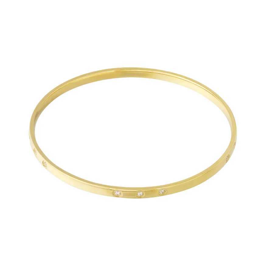 LIVAYA Armband Armreif mit funkelnden Strasssteinen – Bild 2