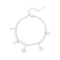 LIVAYA Armband Charmarmband mit Stern-, Mond- und Papierfliegeranhängern, 16 cm – Bild 1