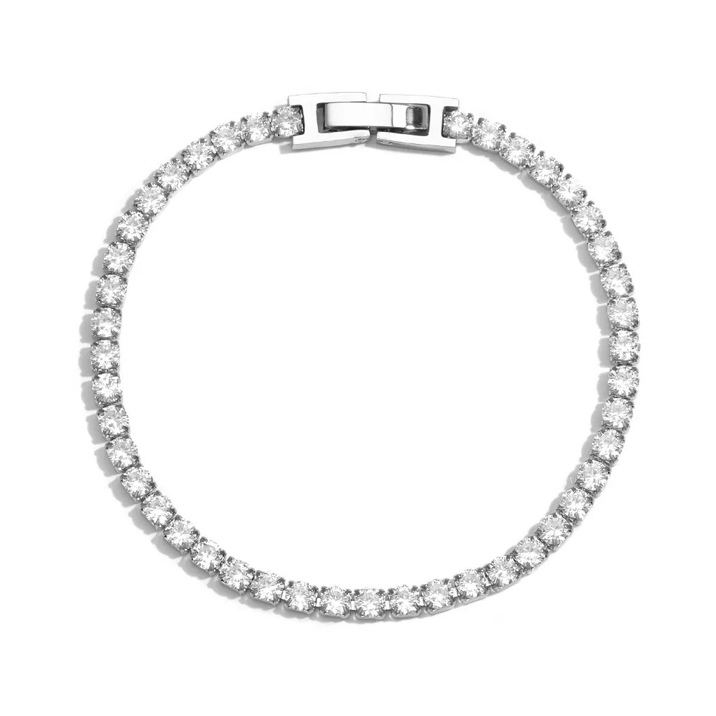 LIVAYA Armband Gliederarmband mit funkelnden Details 17,2 cm – Bild 1