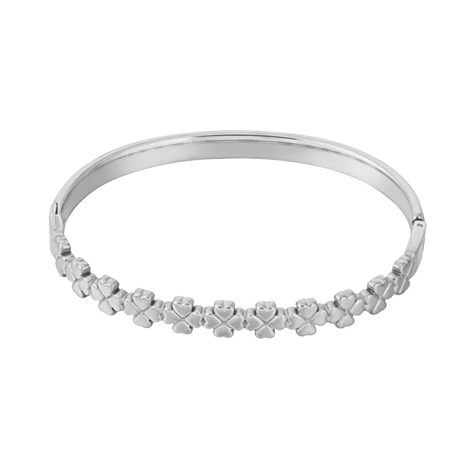 LIVAYA Armband Armreif mit Kleeblattmotiv – Bild 1