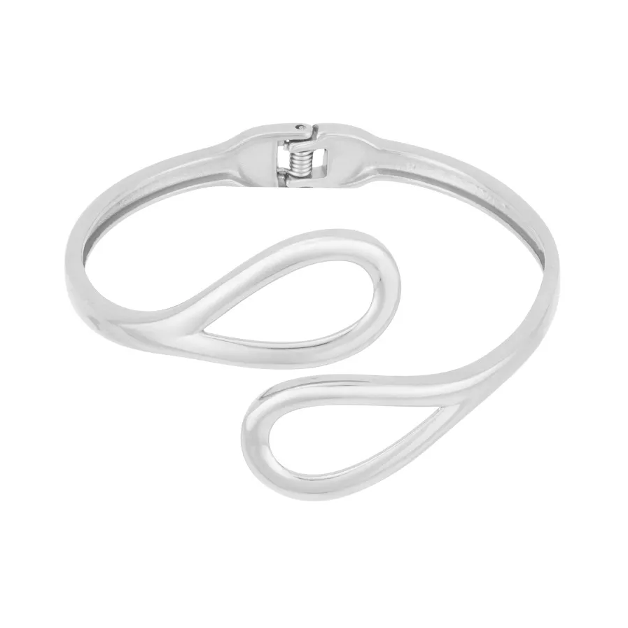 LIVAYA Armband Armspange aus Edelstahl mit geschwungener Form – Bild 1