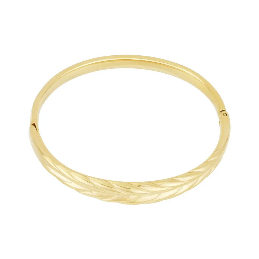 LIVAYA Armband Armreif mit feiner Reliefstruktur – Bild 2