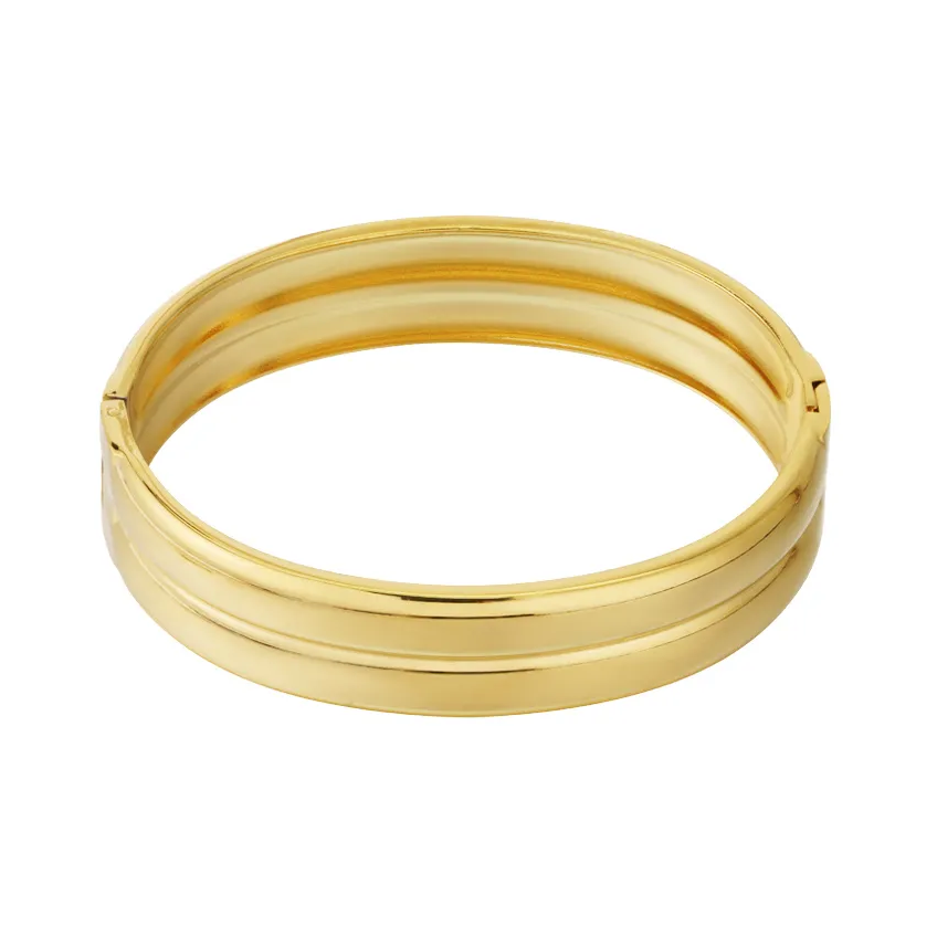 LIVAYA Armband Armreif mit Linienstruktur – Bild 2