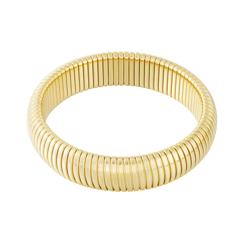 LIVAYA Armband Armreif mit gerillter Oberfläche – Bild 5