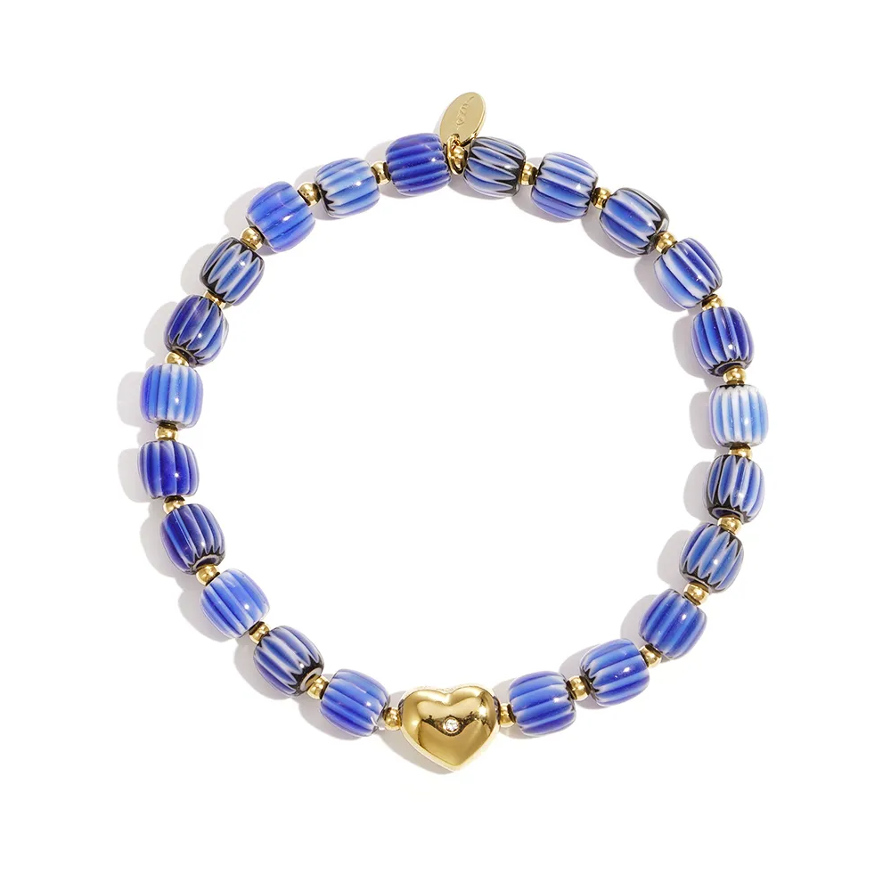 LIVAYA Armband Perlenarmband mit Herz – Bild 1
