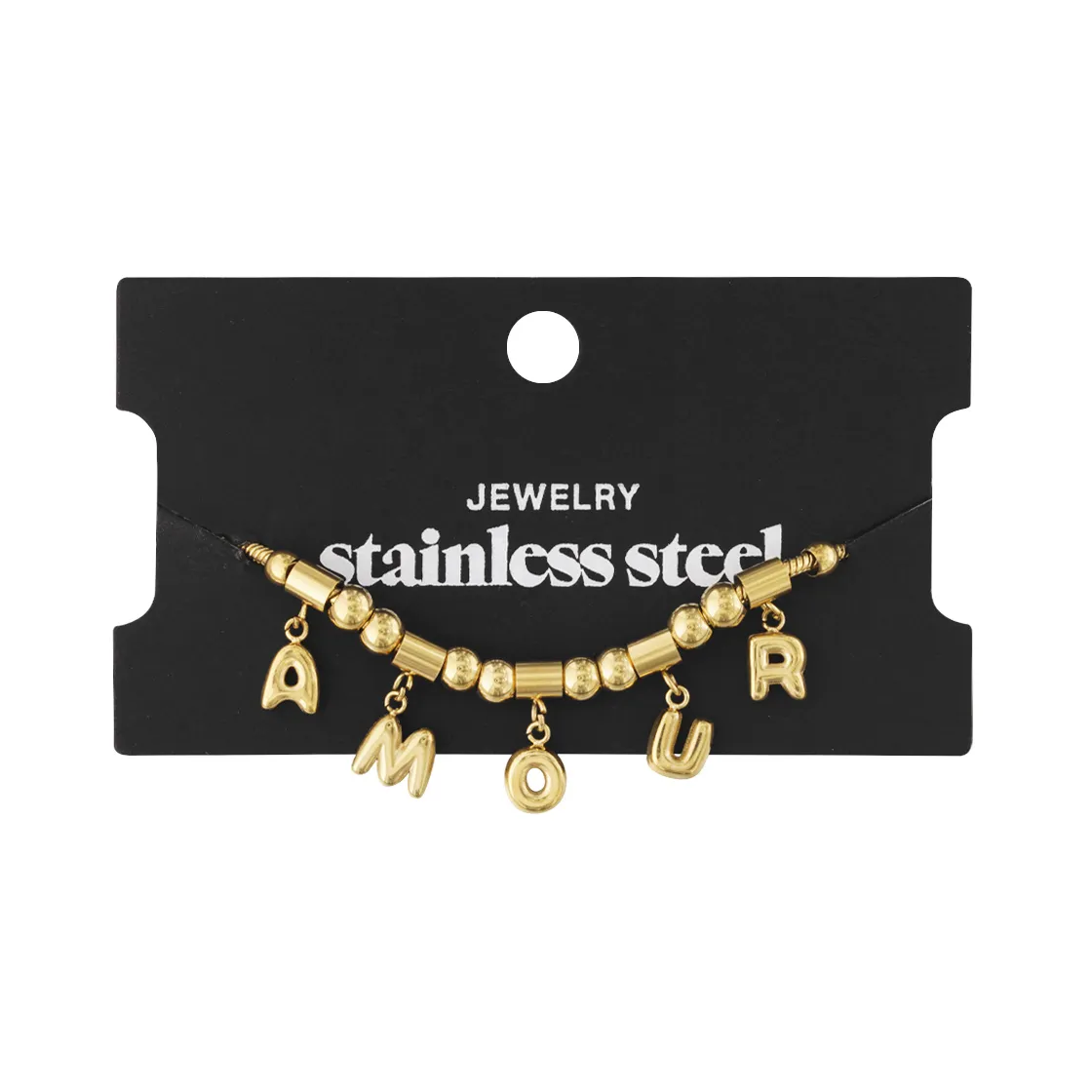 LIVAYA Armband Charmarmband Charmarmband mit Buchstabenanhängern, 16 cm – Bild 2