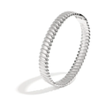 LIVAYA Armband Armreif Armschmuck: Armreif aus Edelstahl mit gerippter Oberfläche – Bild 1