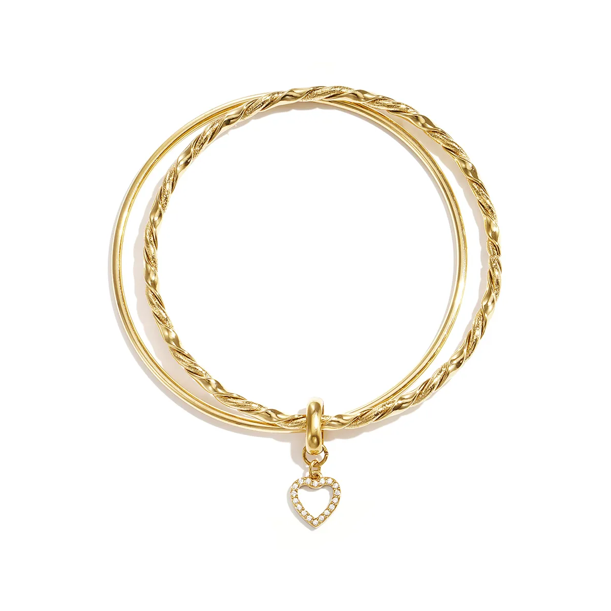LIVAYA Armband Armreif mit Anhänger aus Edelstahl – Bild 3