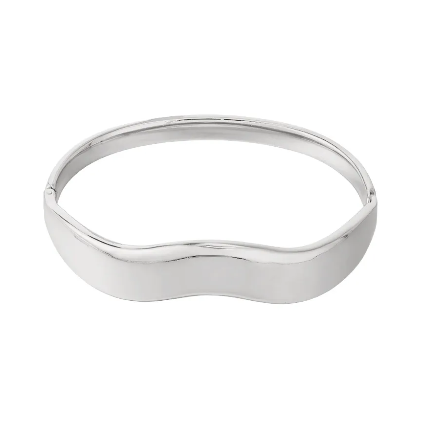 LIVAYA Armband Armreif aus Edelstahl mit welliger Silhouette – Bild 1