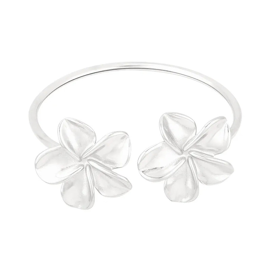 LIVAYA Armband Armspange mit zwei Blumen – Bild 1