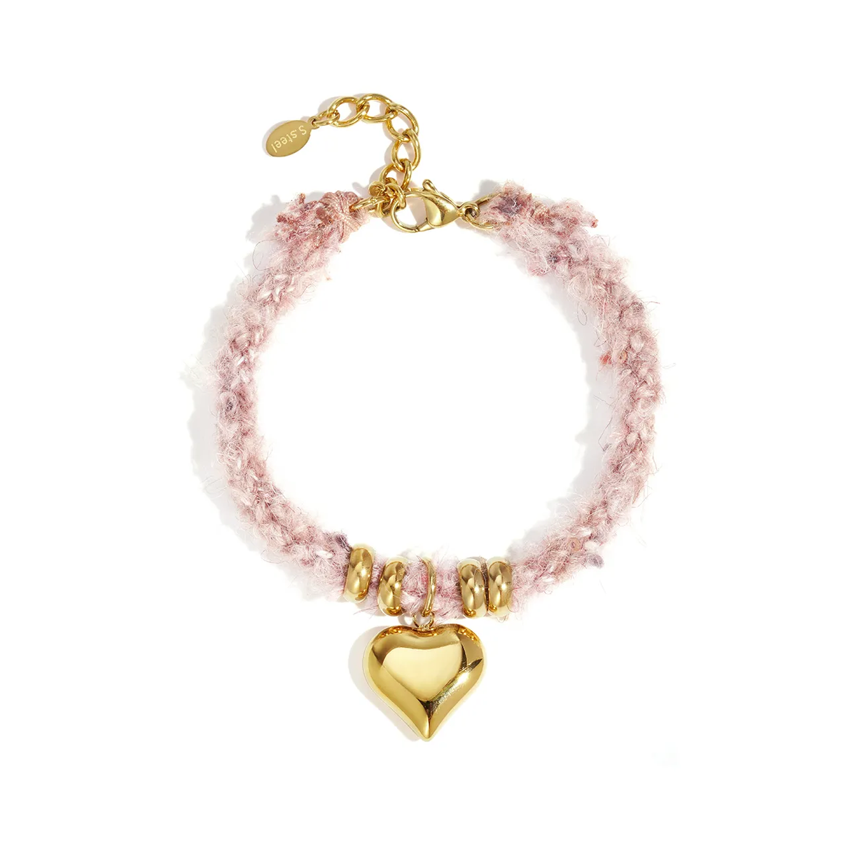 LIVAYA Armband Charmarmband als Charmarmband mit Herzanhänger 16,5 cm + 3 cm – Bild 1