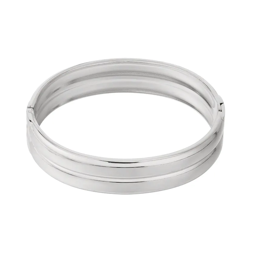 LIVAYA Armband Armreif mit Linienstruktur – Bild 1