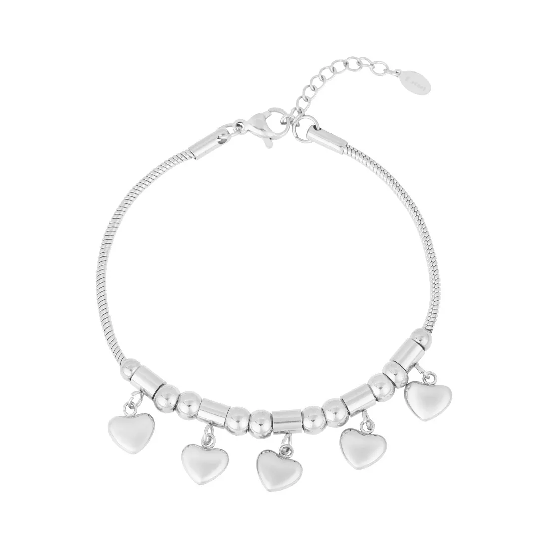 LIVAYA Armband Charmarmband mit Herzanhängern 16 cm – Bild 1