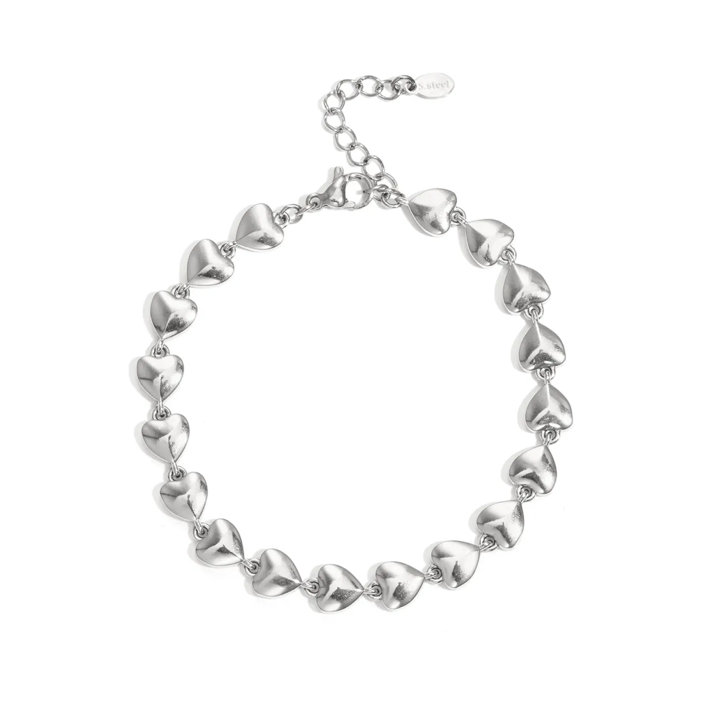 LIVAYA Armband Gliederarmband mit Herzgliedern 16 cm + 3 cm – Bild 1